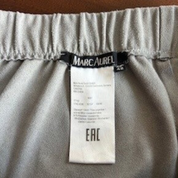 Marc Aurel Gray elastic-waist pant - size 10 - Picture 3 of 4